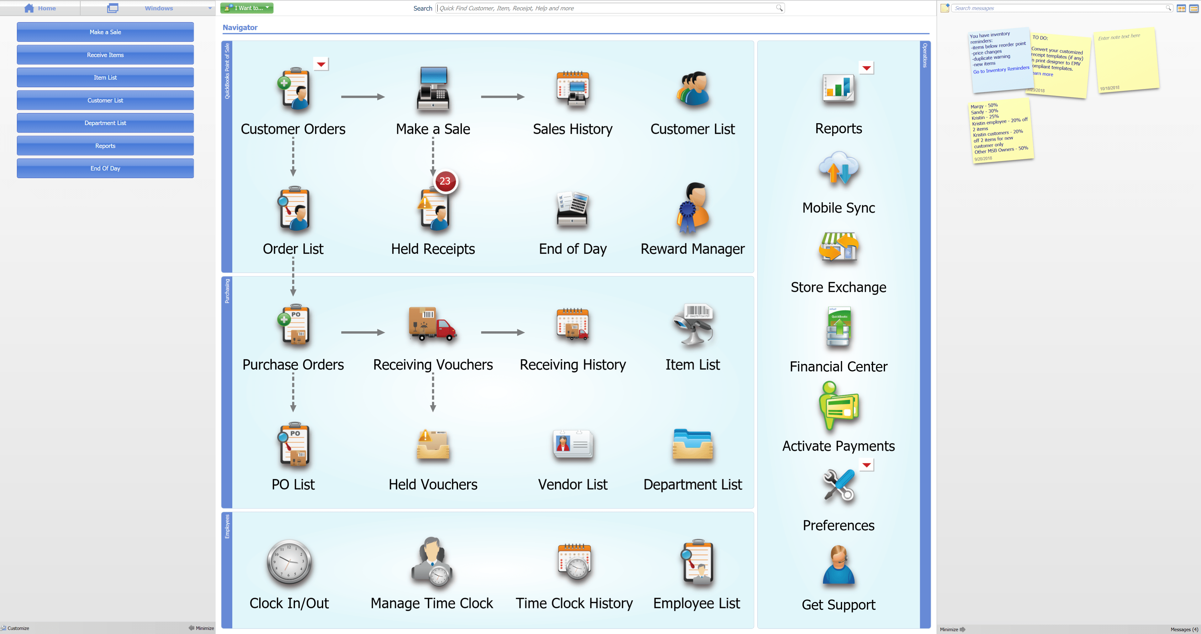 QuickBooks retail erp software